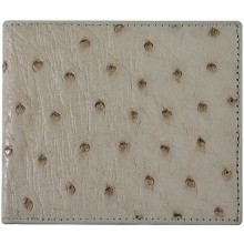 Genuine ostrich leather exclusive wallet OSSW516E White
