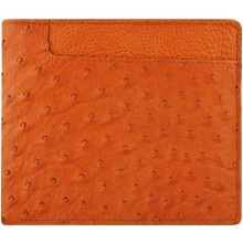 Genuine ostrich leather wallet OSW2-100A Peanut
