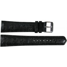 Genuine ostrich leather watch band OSWB001 Black