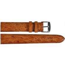 Genuine ostrich leather watch band OSWB001 Peanut