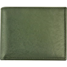 Genuine cow leather wallet P14 Black
