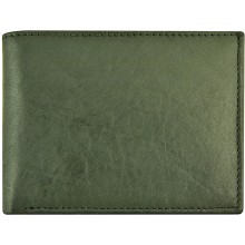 Genuine cow leather wallet P6 Black