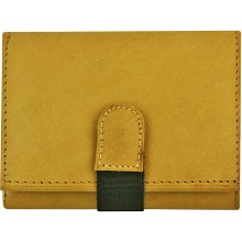 Genuine cow leather wallet P7 Beige