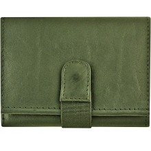 Genuine cow leather wallet P7 Black