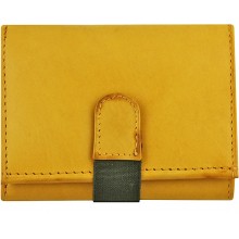 Genuine cow leather wallet P7 Tan