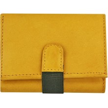 Genuine cow leather wallet P9 Tan