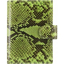 Genuine python leather passport wallet PANW50PT Green