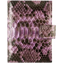 Genuine python leather passport wallet PANW50PT Light Violet