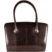 Genuine snake leather bag PBG8164SSN Dark Brown