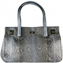 Genuine python sanke leather bag PBG8215PT Grey