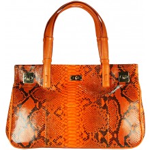 Genuine python snake leather bag PBG8215PT Orange