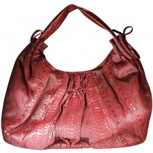Genuine python snake leather bag PBG871PT Matte Burgundy
