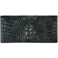 Genuine alligator leather wallet PCM011 Black