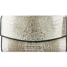 Genuine alligator leather wallet PCM05 Natural