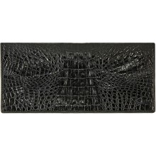 Genuine alligator leather wallet PCMM012 Black
