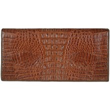 Genuine alligator leather wallet PCMM Brown