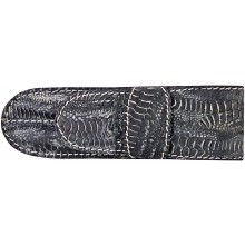 Genuine chicken leather pen case PCSL02 Black