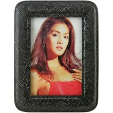 Genuine stingray sanded leather photo frame PH01-SA Black