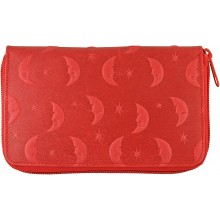 Genuine pig leather wallet PIGWE8009R Red