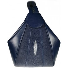 Genuine stingray leather bag PLR17 Blue