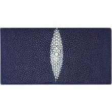 Genuine stingray leather wallet PR011 Blue