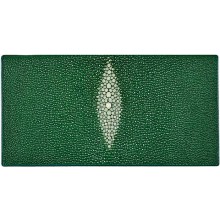 Genuine stingray leather wallet PR011 Green