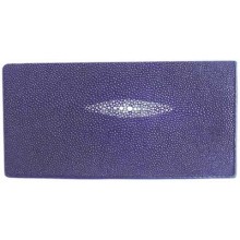 Genuine stingray leather wallet PR02 Blue