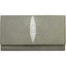 Genuine stingray leather wallet PR183 Grey