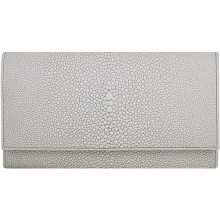 Genuine stingray leather wallet PR183 White