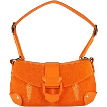 Genuine stingray leather bag PRS181 Orange