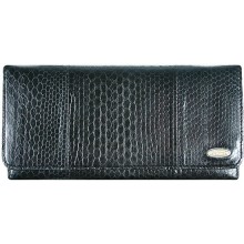 Genuine snake leather wallet PSN2 Black