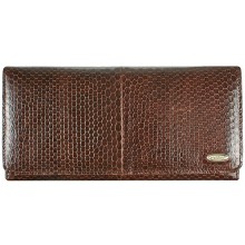 Genuine snake leather wallet PSN2 Brown
