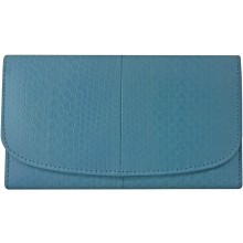 Genuine snake leather wallet PSN52 M. Blue