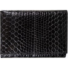 Genuine snake leather wallet PSN95 Black
