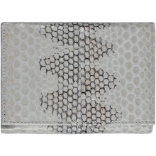 Genuine snake leather wallet PSN95 Bone