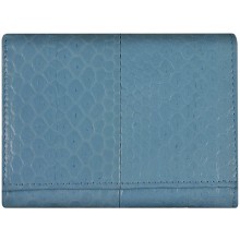 Genuine snake leather wallet PSN95 M.Blue