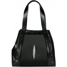 Genuine stingray leather bag PRS188-1 Black