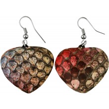 Genuine python snake leather earrings PTER06 MC