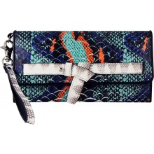 Genuine python leather wallet PYTCW01PP Green / Red / Blue