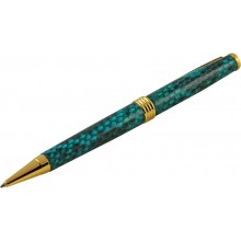 Genuine python leather covered pen PYTHPEN30-GT Turquoise