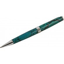 Genuine python snake leather covered pen PYTHPEN30-P Turquoise