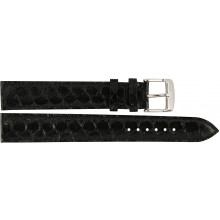 Genuine python snake leather watch band PYWB01 Black