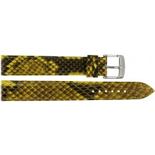 Genuine python snake leather watch band PYWB01 Yellow