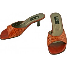 Genuine alligator leather shoes R-006 Cognac