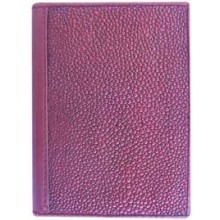 Genuine stingray leather card holder R01 Burgundy