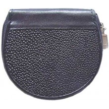 Genuine stingray leather coin wallet R033 Black