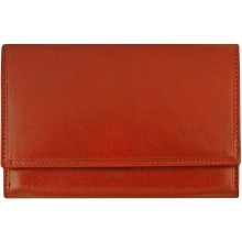 Genuine cow leather wallet R6640RR Burgundy