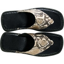 Genuine python snake leather sandals SANDAL01PT Natural