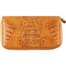 Genuine alligator leather wallet SEALW002HB Tan