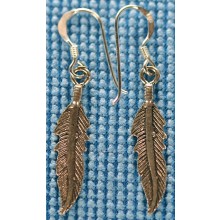 Sterling silver "feather" earrings SEARRING002